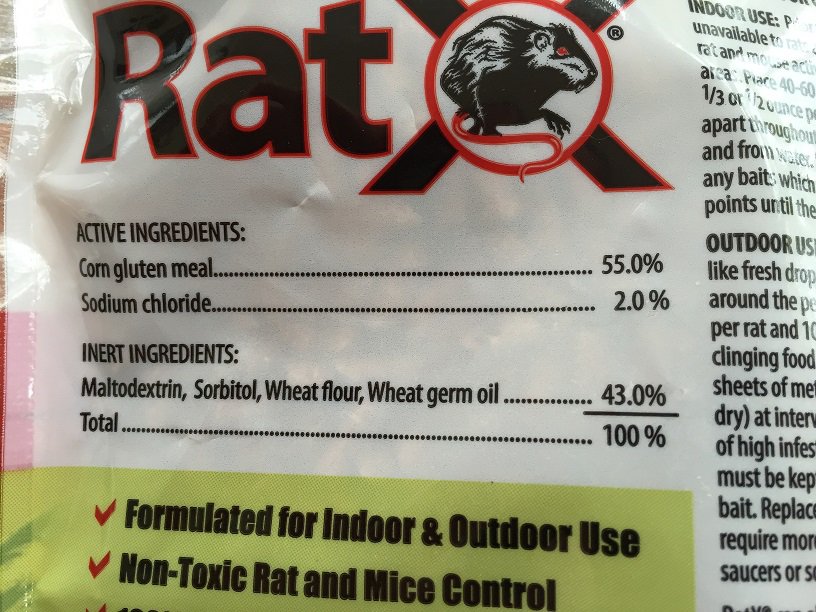 RatX Ingredients